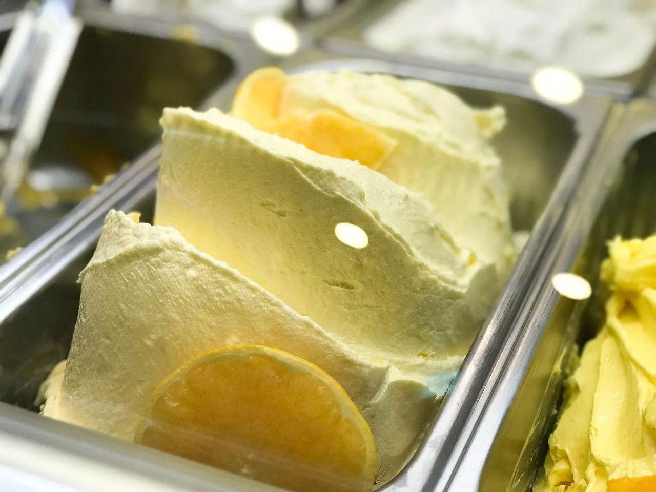 Commercial ice cream machine on the shop floor