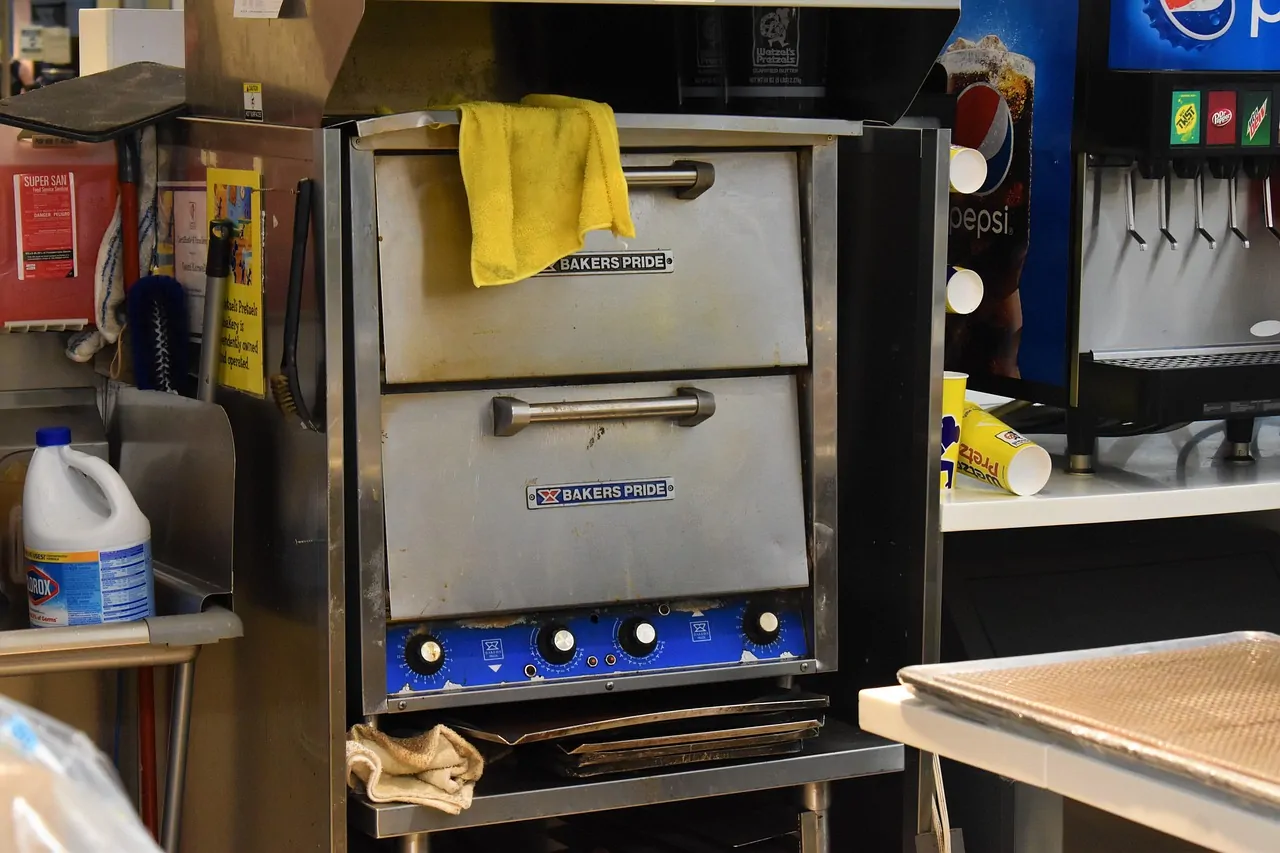 Commercial ice cream machine on the shop floor