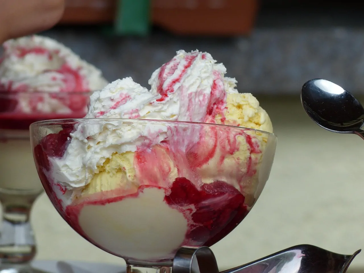 Commercial ice cream machine on the shop floor