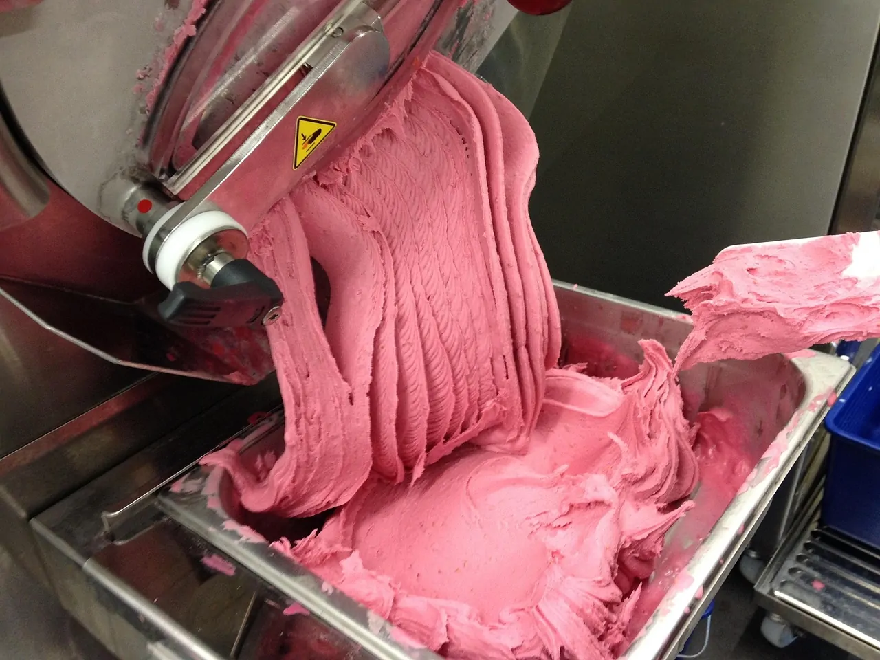 Commercial ice cream machine on the shop floor