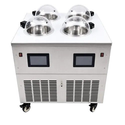 GLACIO GB-4 showcase hard ice cream machine at counter height